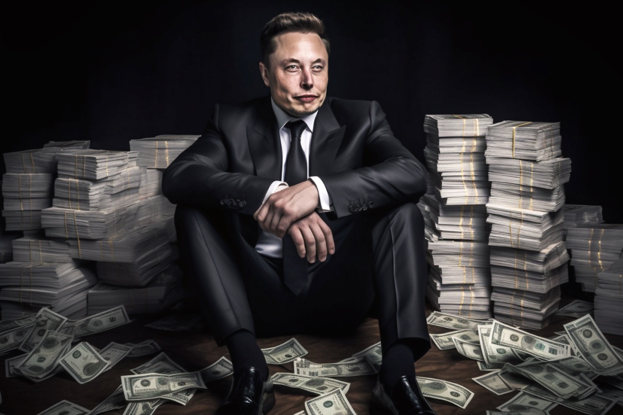 K internetovým miliardářům patří určitě i Elon Musk | Zdroj: Midjourney (vygenerováno pomocí AI)