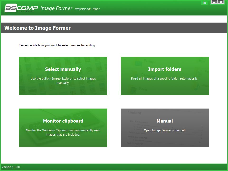 Ascomp Image Former umožňuje snadné dávkové úpravy obrázků jako je úprava velikosti, ořez, změna barev a formátu. | Zdroj: Image Former Pro