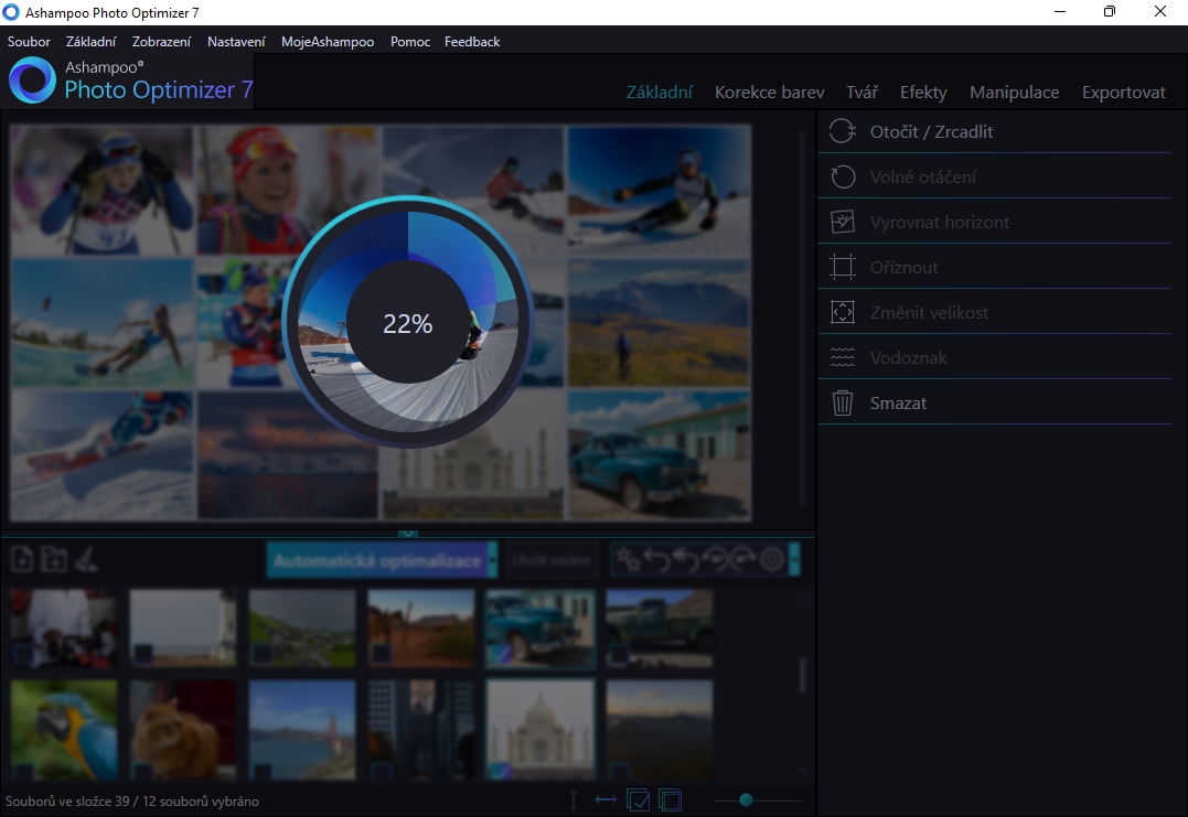 Nejsilnější funkcí Photo Optimizeru je optimalizace sady fotografií na jedno kliknutí. Aplikace obrázky analyzuje a poté automaticky zvolí nejlepší výsledek. | Zdroj: Photo Optimizer 7
