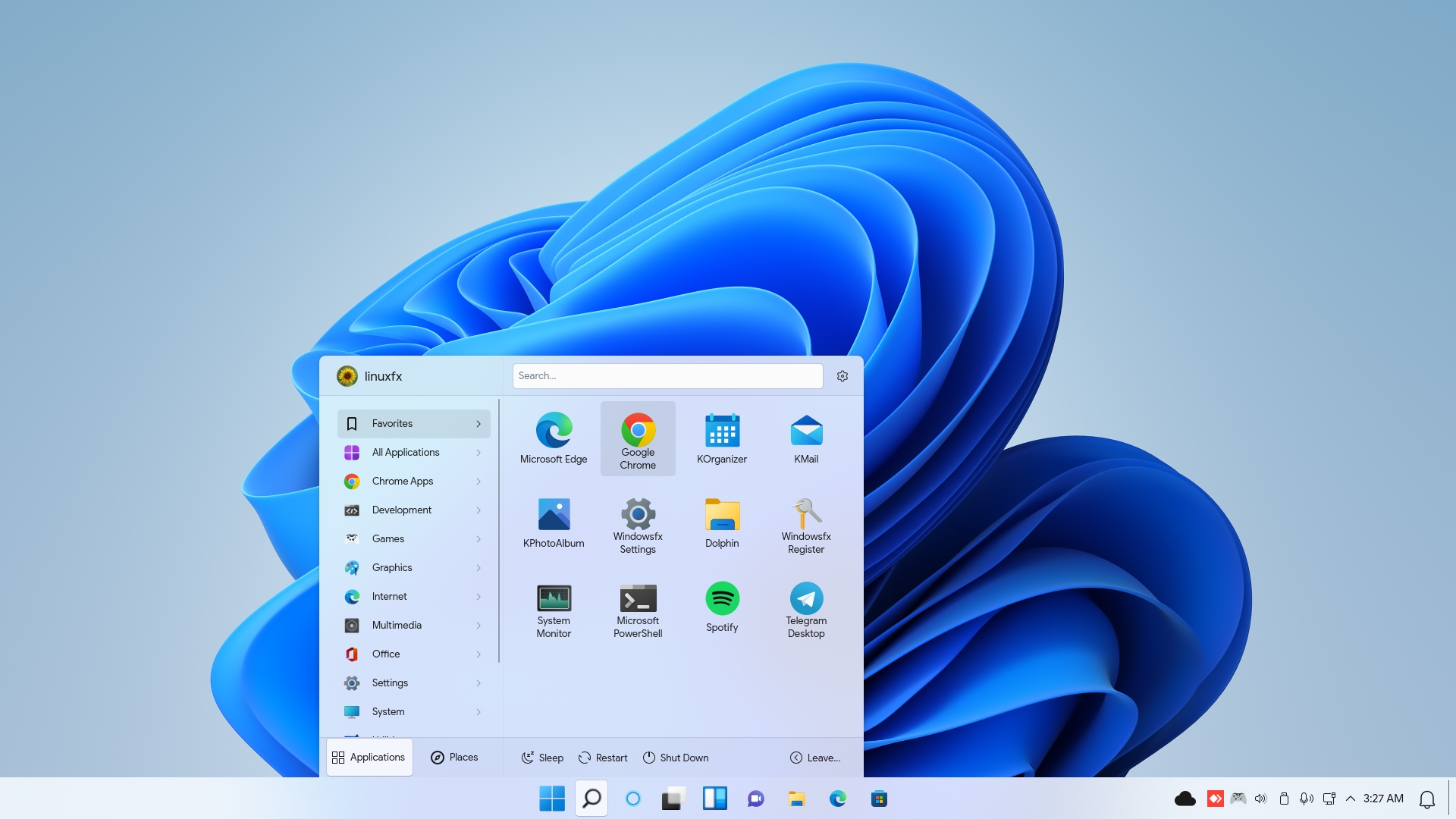 Desktop Windowsfx 11 Preview je naprosto shodný. | Zdroj: Windowsfx 11 Preview