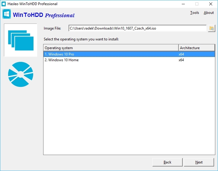 Program WinToHDD vám pomůže i ve chvíli, kdy potřebujete přeinstalovat operační systém Windows, ale nemáte k dispozici instalační USB flash disk nebo DVD. Funkce »Reinstall Windows« jednoduše spustí instalaci Windows přímo z operačního systému. | Zdroj: WinToHDD Pro 6