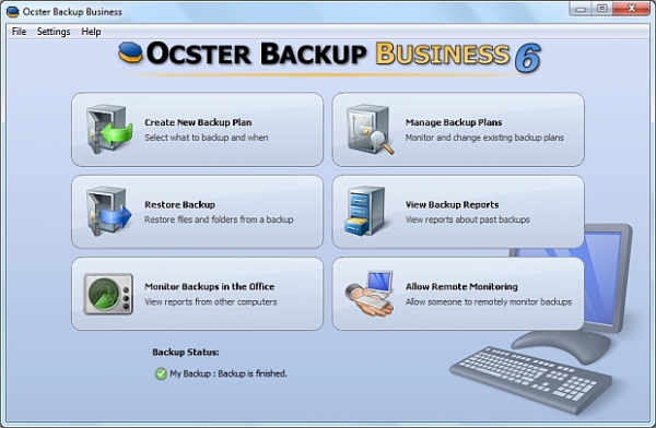 Automatické zálohování: V Ocster Backup stačí nastavit zálohovací úkoly a program pak již bude pracovat zcela samostatně.