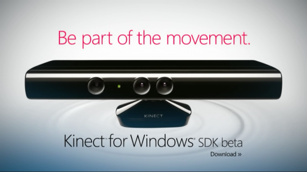 Vývojářské rozhraní Kinect SDK for Windows je zatím k dispozici v betaverzi.