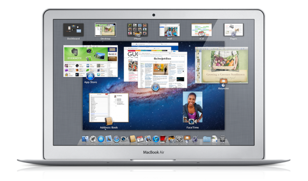 „Mission Control“ v Mac OS X „Lion“