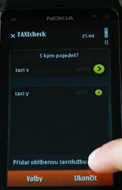 Taxametr TAXIcheck v mobilu - ukázka v praxi.