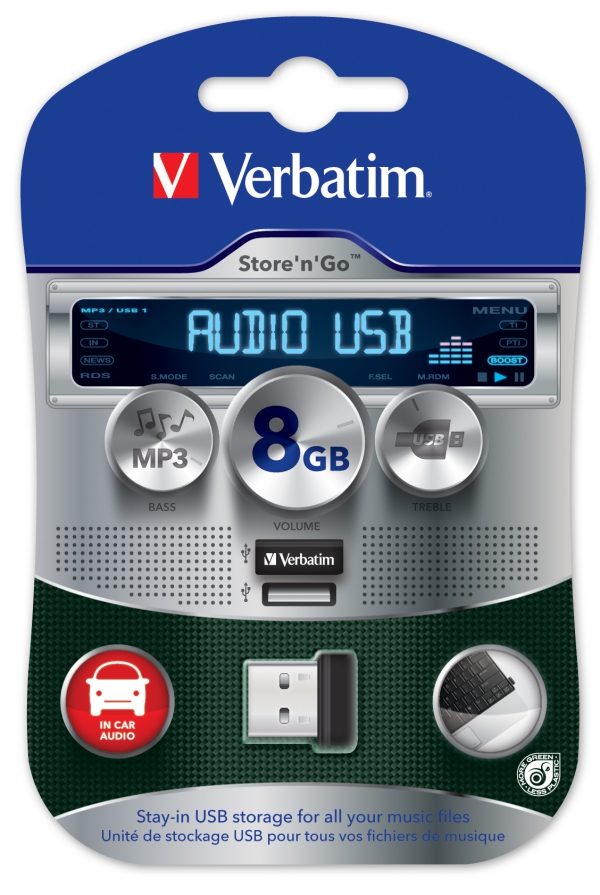 Verbatim Store ‘n’ Go USB Car Audio Storage
