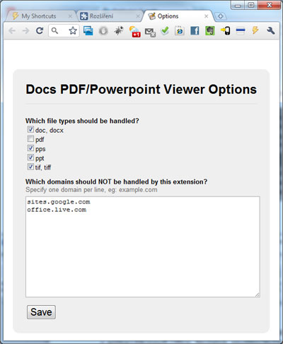 Prohlížeč dokumentů ve formátu PDF/PowerPoint bez použití externích programů.