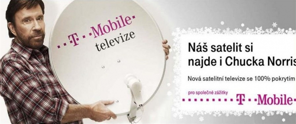 T-Mobile rozbrečel Chucka Norrise, aneb satelitní televize od T-Mobile