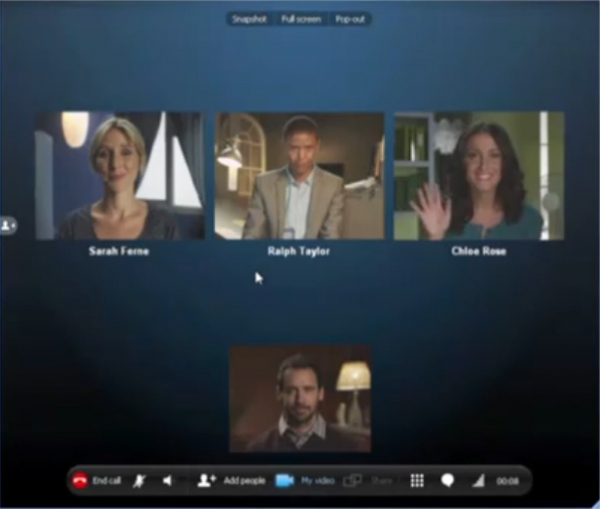 Videohovor přes Skype