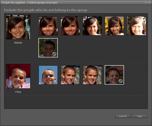 Photoshop Elements 9 - rozpoznávání obličejů