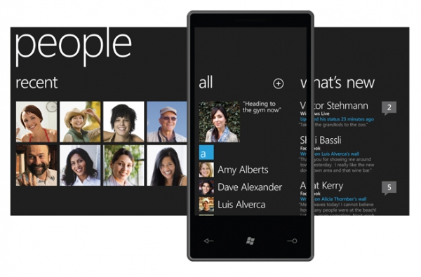 Windows Phone 7 — procházení kontaktů