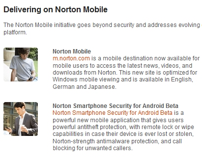  Norton Connect umožňuje bezpečný mobilní přístup k údajům