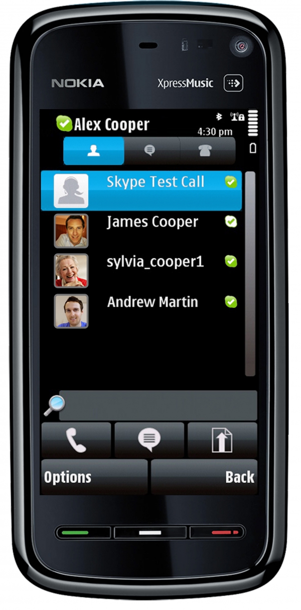 Skype na telefonu Nokia