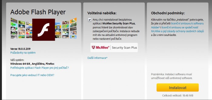 Flash je děravý a ještě se snaží do počítače propašovat další programy.